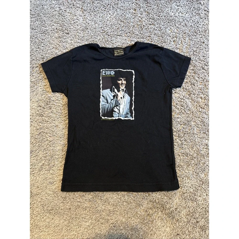 Elvis Presley Graceland Vintage 2005 Tee T Shirt Size Youth‎ Large